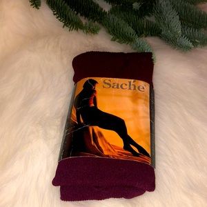 Burgundy Ribbed Thighs